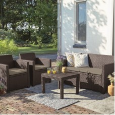 KETER. Set mobilier gradina maro Alabama..